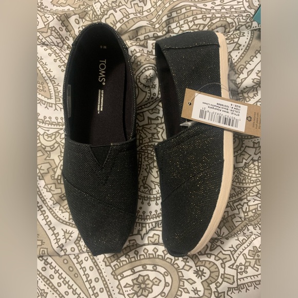 Tom’s Alpargata Metallic Linen (Size 6) - Picture 3 of 5